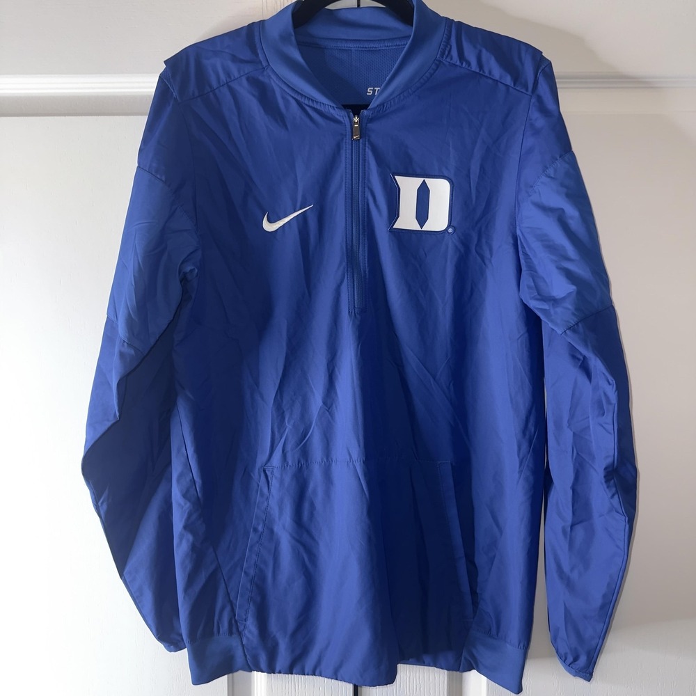 Duke Blue Devils Jacket Mens XS Blue NCAA Basketball Nike Storm Fit Quarter Zip